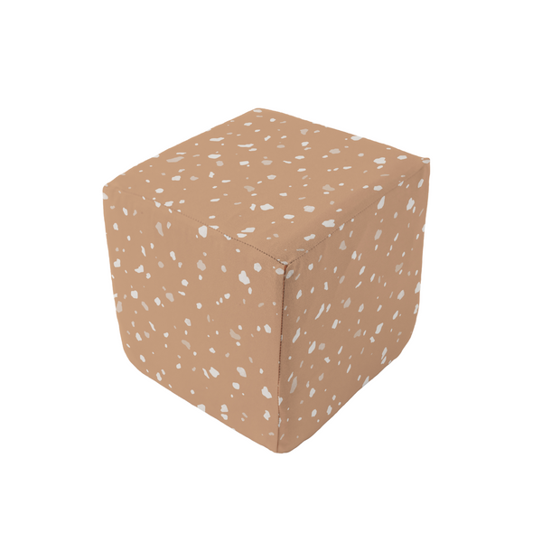 Terrazzo Clay Play Cube for babies, featuring a colorful design for interactive play and development.