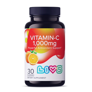 LIVS Gummies Vitamin C 1,000mg Orange 30 Count