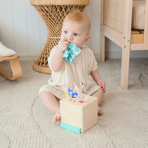 Tiny Land® Montessori toys for newborns, designed for 4-6 months, promoting early development and play.