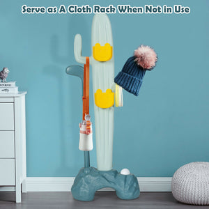 3-in-1 Cactus Toy Stand Sports Activity Center with Golf and Ring