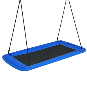 60 Inches Platform Tree Swing Outdoor with  2 Hanging Straps for Infants