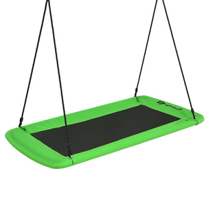 60 Inches Platform Tree Swing Outdoor with  2 Hanging Straps for Infants
