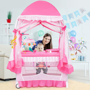 Portable baby playpen crib cradle with carrying bag for safe sleep and play. Ideal for travel and home use.