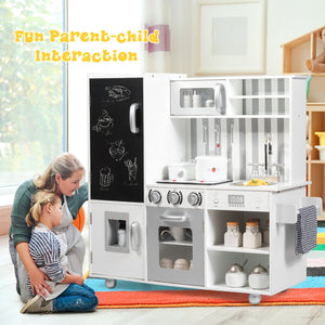 Wooden Pretend Play Kitchen Sets with Simulated Sound - Realistic