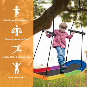 Saucer Tree Swing Surf Kids Outdoor Adjustable Swing Set