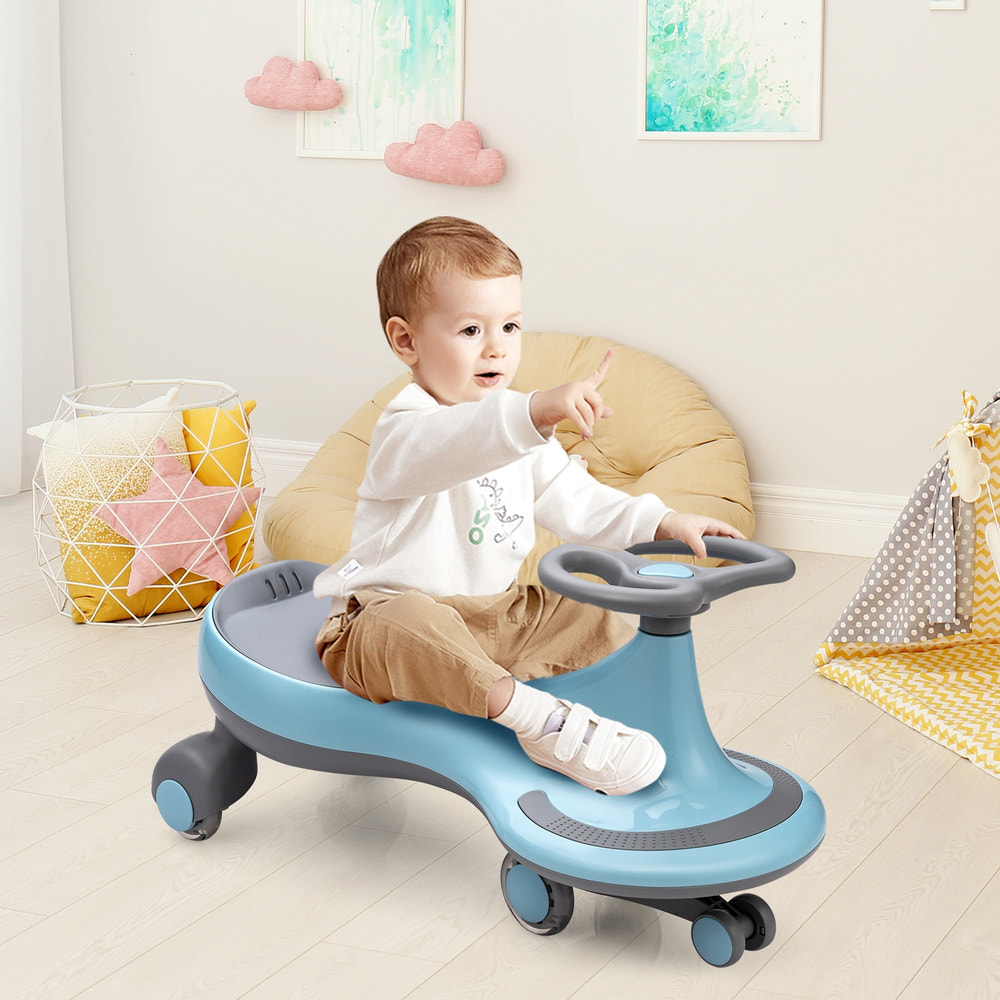Wiggle Car Ride-on Toy with Flashing Wheels - Educational for Kids