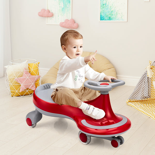 Wiggle Car Ride-on Toy with Flashing Wheels - Educational for Kids