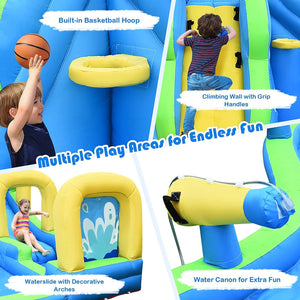 Multifunctional Inflatable Water Bounce with 735W Blower for Newborns & Infants