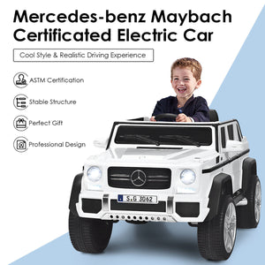 12V Mercedes-Benz kids ride-on car in angle 24, perfect for outdoor fun and imaginative play.