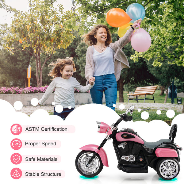 6V 3 Wheel Kids Motorcycle - Rechargeable for Kids - Electric Motorcycle