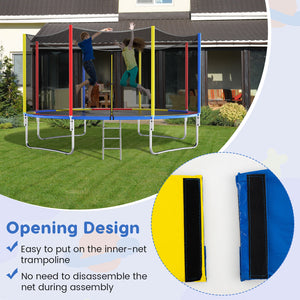 Trampoline Pad Replacement Safety Pad with Fixing Straps (Multicolor)