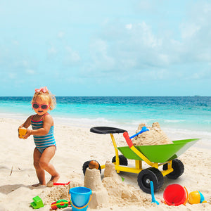 8 Inch Heavy Duty Kids Ride-on Sand Dumper with 4 Wheels