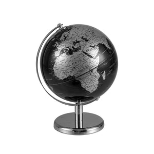 8" World Globe Modern Decorative Tabletop Earth Globe - Soft Fabric