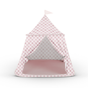 Checker Gumdrop Play Tent for babies, colorful and fun play space for imaginative adventures.