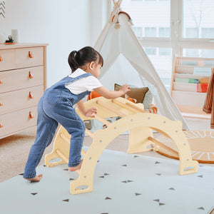 8 in 1 Climbing Arch Sensory Table with Collapsible Storage Bin for Kids