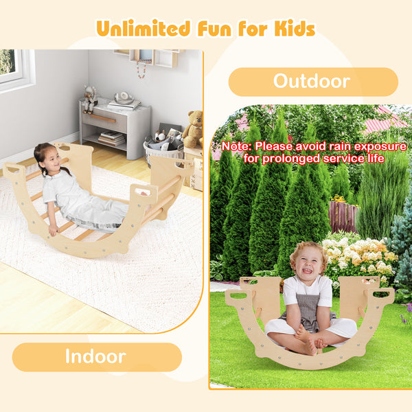 8 in 1 Climbing Arch Sensory Table with Collapsible Storage Bin for Kids