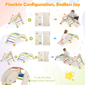 8-in-1 Foldable Climbing Toys for Toddlers Rocket-Themed