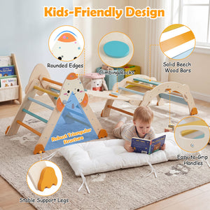 8-in-1 Foldable Climbing Toys for Toddlers Rocket-Themed