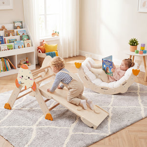 8-in-1 Foldable Climbing Toys for Toddlers Rocket-Themed