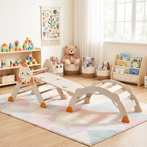 8-in-1 Foldable Climbing Toys for Toddlers Rocket-Themed