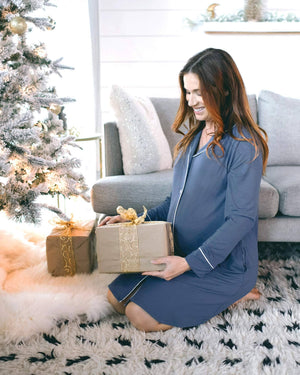 Bamboo Long-Sleeve Postpartum Sleep Shirt