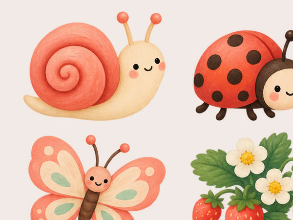 Strawberry Garden Wall Decals, Set of 12, image 4