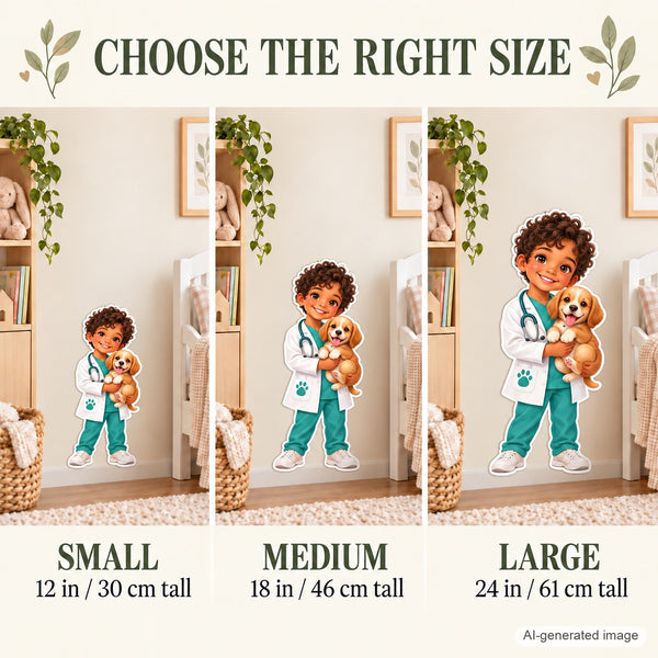 Personalized Veterinarian Wall Decal from Photo, Dream Job Sticker, image 16