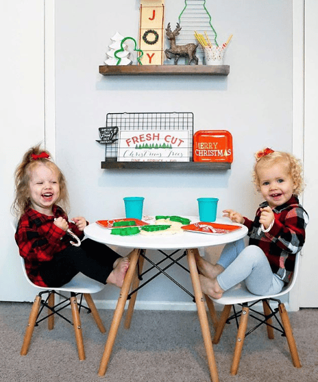 Colorful 8oz stackable silicone cups for kids and toddlers, 4-pack, displayed at an angle. Perfect for mealtime fun!