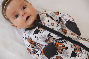Howdy Boo Zippy zip pajamas for babies, featuring a cozy design in Angle 13 view. Perfect for comfort and style!