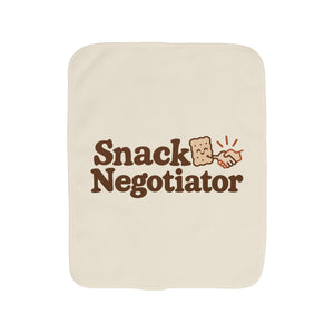 Snack Negotiator burp cloth
