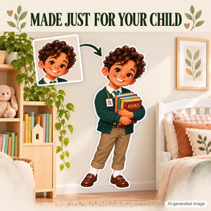 Personalized Librarian Wall Decal from Photo, Dream Job Sticker, image 14