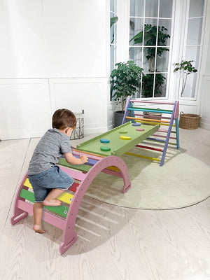 Hazel | Pikler Triangle, Slide & Rocker Set - Natural