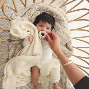 Organic Classic Luxury Knit Baby Swaddle Blanket