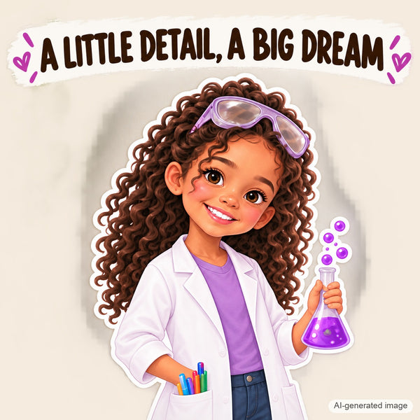 Personalized Scientist Wall Decal from Photo, Dream Job Sticker, image 11