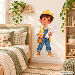 Personalized Architect Wall Decal from Photo, Dream Job Sticker, image 6