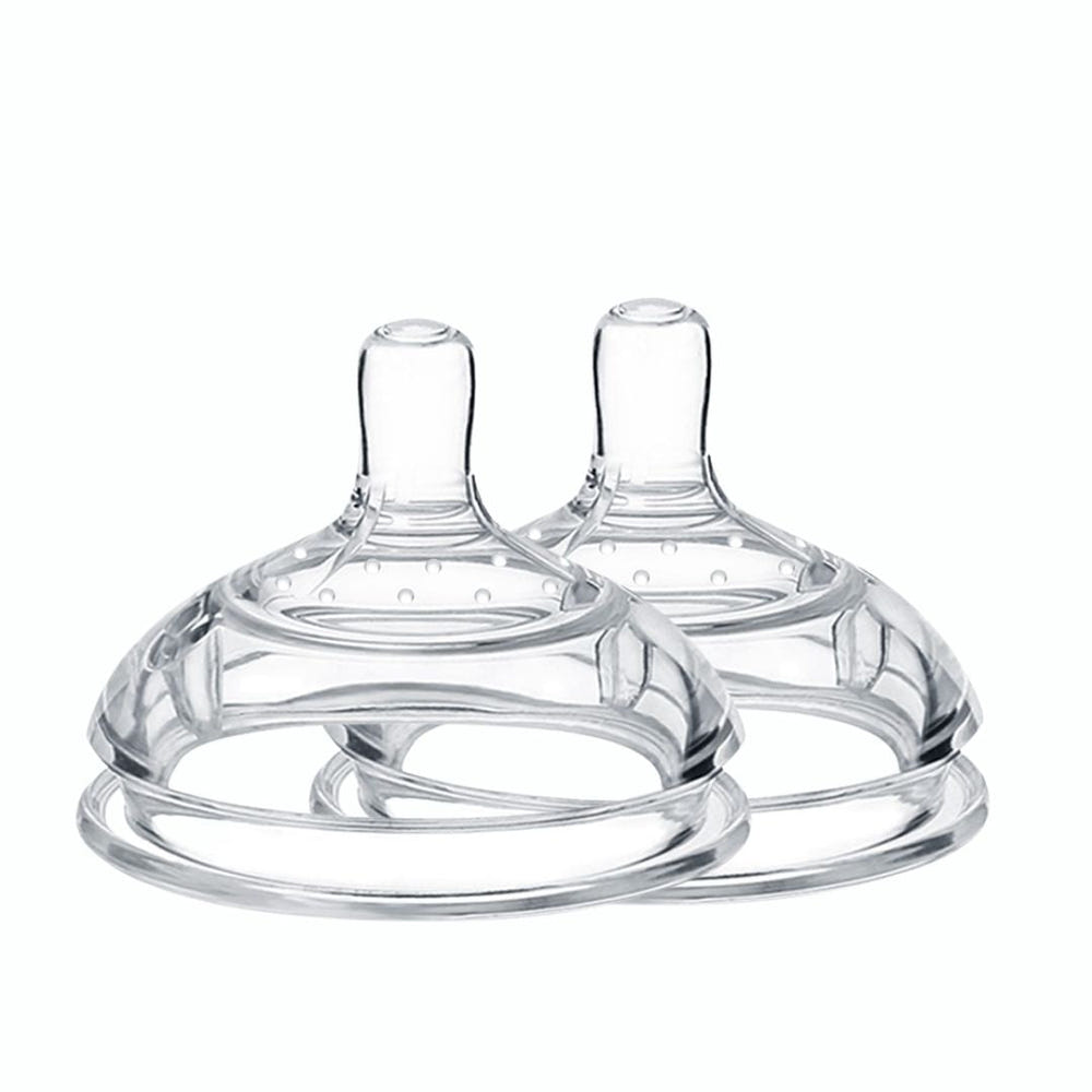 Haakaa Gen 3 Silicone Bottle Anti-Colic Nipple 2 pack for baby feeding, promoting comfort and reducing colic.