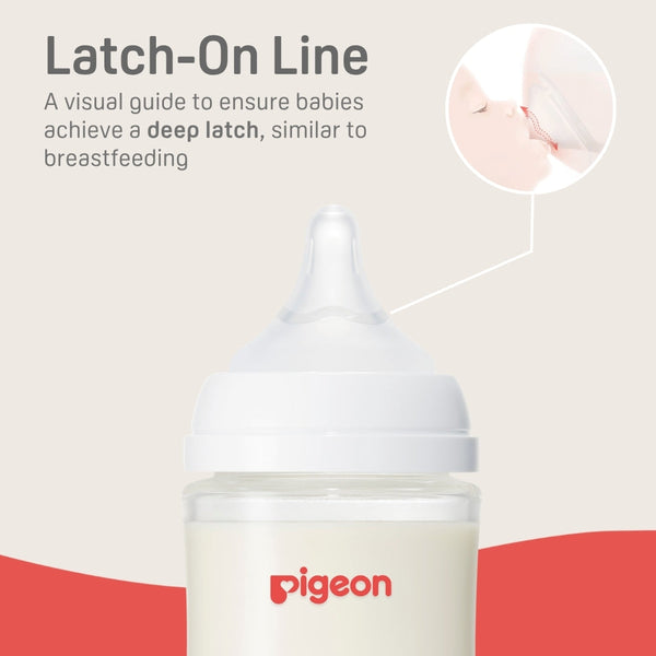 Glass Wide Neck Baby Bottle, 2Packs, 8.1 Oz(240 ml) for 3+ months