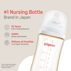 PPSU Wide Neck Baby Bottle for Newborns 2 Packs,5.4 Oz
