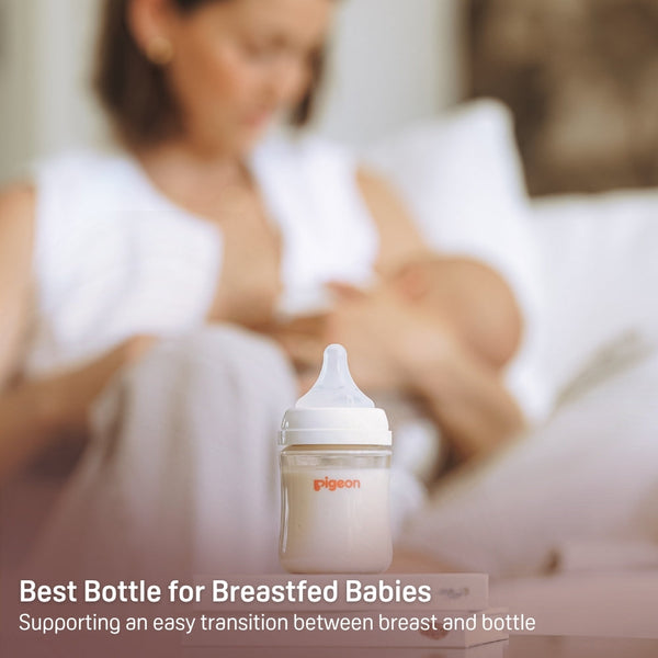 PPSU Wide Neck Baby Bottle for Newborns 2 Packs,5.4 Oz