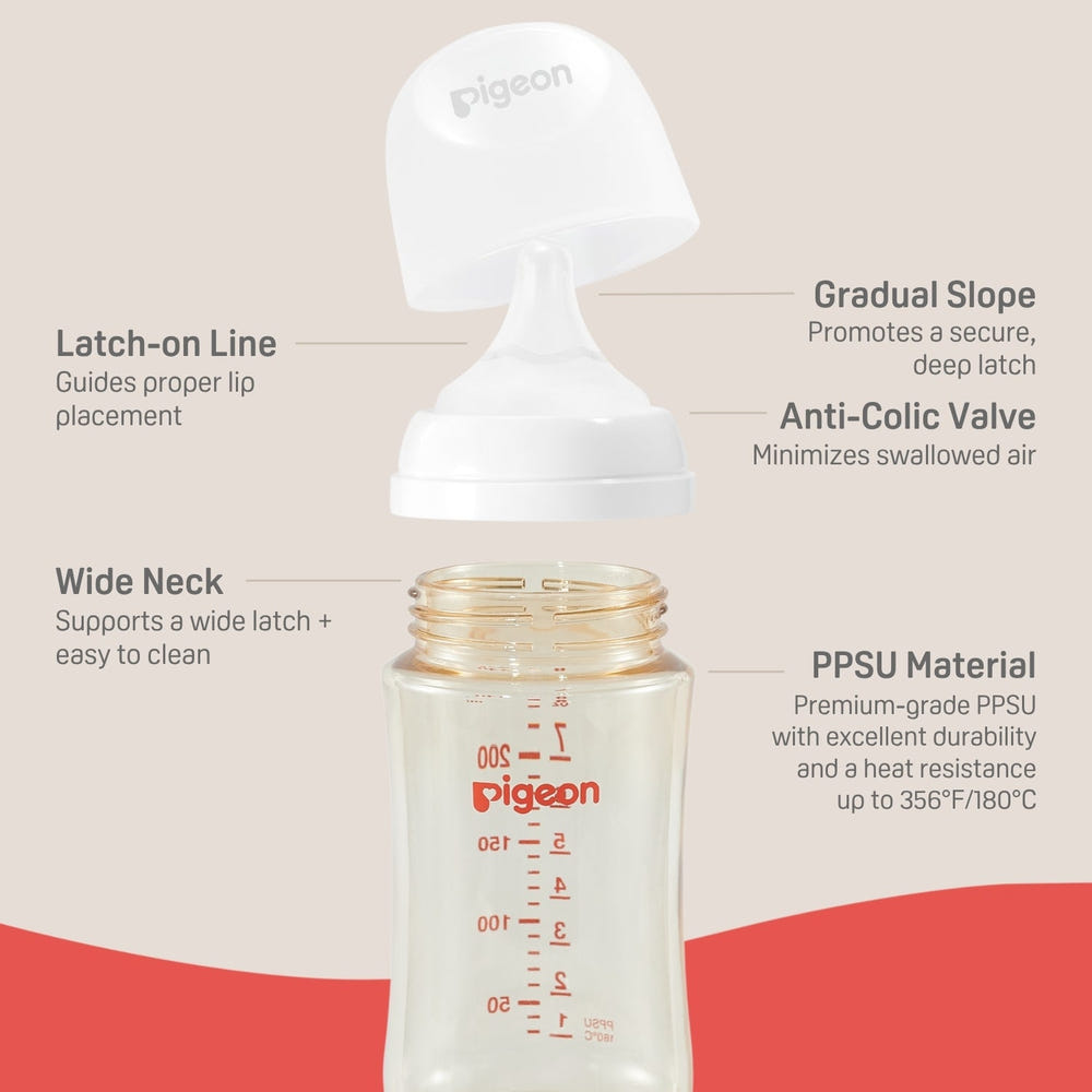 PPSU Wide Neck Baby Bottle 2 Pack, 8.1 Oz for 3+ months, durable and safe, perfect bottle accessories for infants.