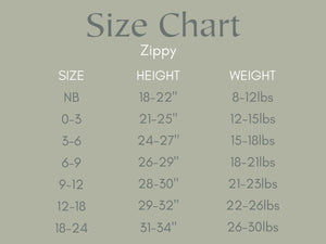 Reindeer Games Ribbed Bamboo Zippy Pajamas *NB to 3/6m left