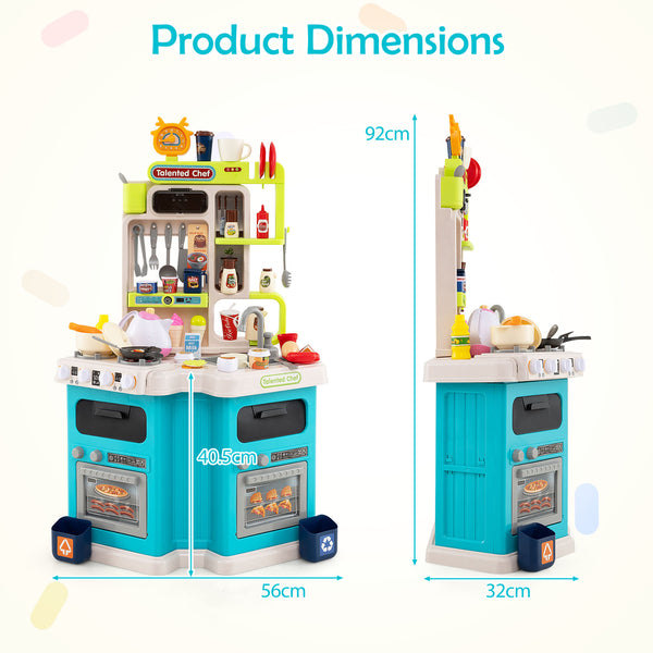 Kids Kitchen Playset-Blue