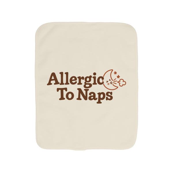 Allergic To Naps burp cloth