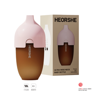 Ultra Wide Neck Baby Bottle 8 OZ Pink