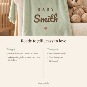 Minky baby blanket gift and care guide