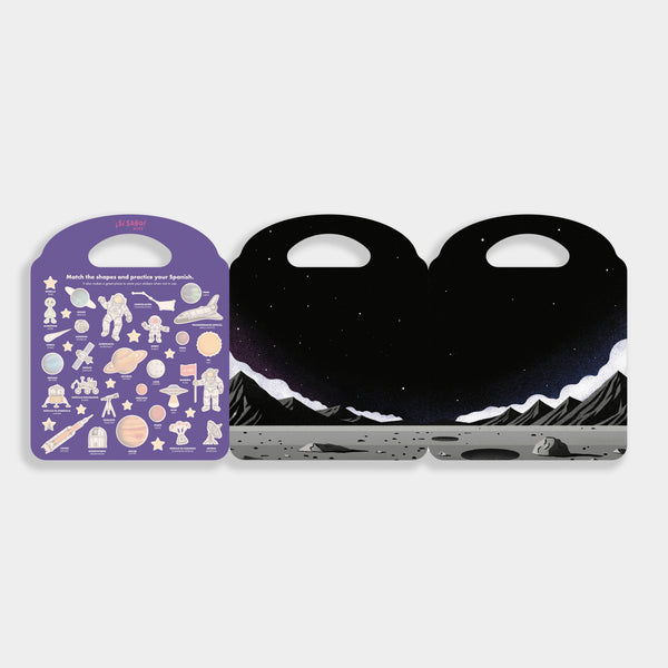 Sí Sabo Galaxy: A Bilingual Reusable Sticker Play Set