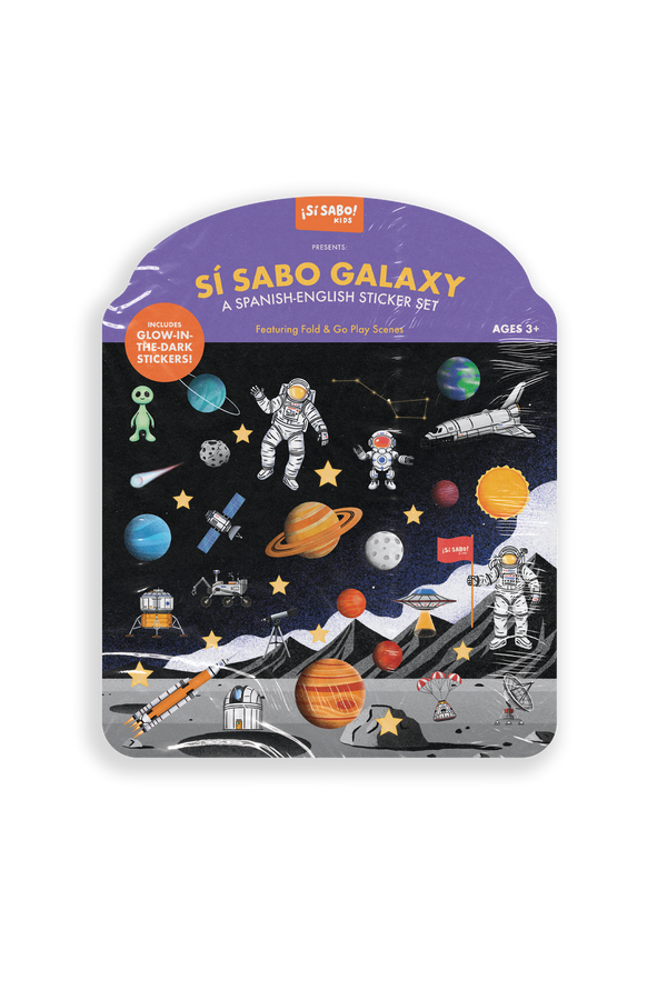 Sí Sabo Galaxy: A Bilingual Reusable Sticker Play Set