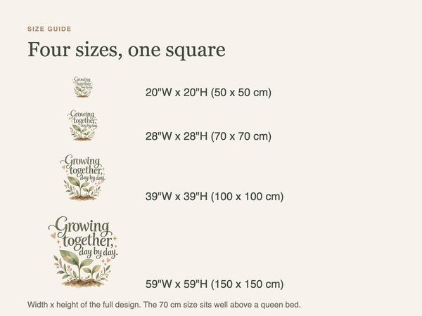 Growing together, day by day Quote Wall Decal for Mom, image 4
