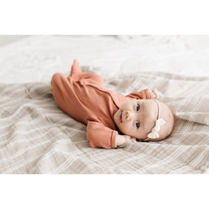 Organic Cotton Baby Swaddle Blanket - Desert Mist