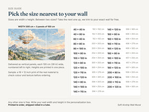 Watercolor Soft Airship Wall Mural, image 5